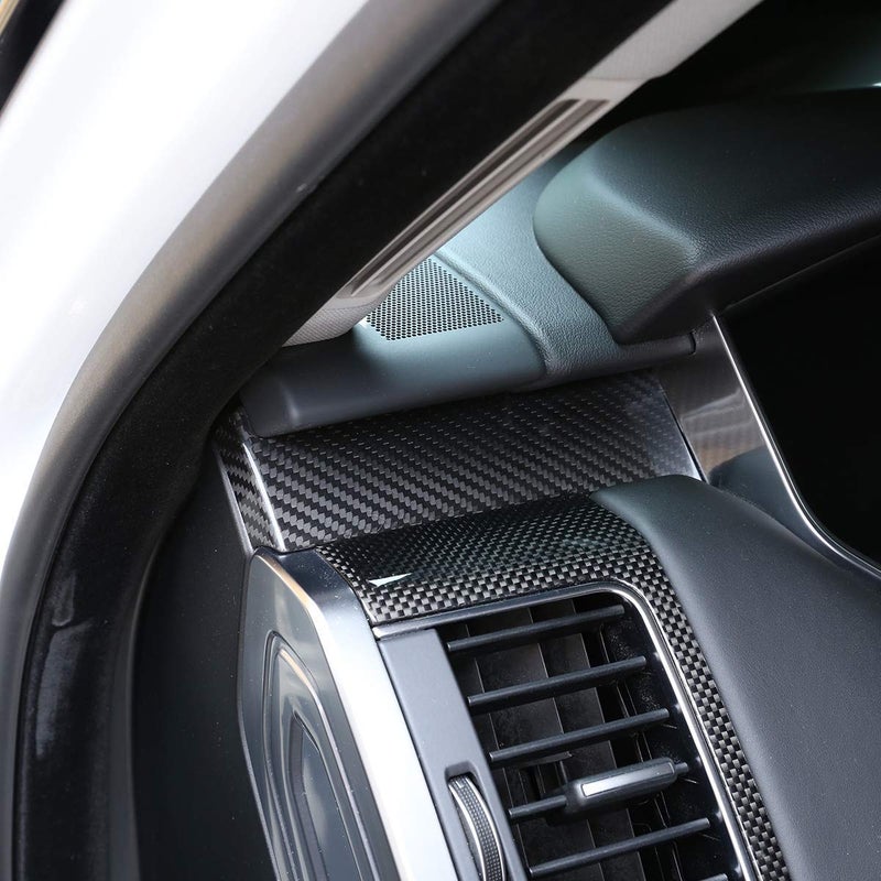 YIWANG 100% Real Carbon Fiber Center Console Passenger Decoration Panel Cover Trim 3Pcs for Land Rover Range Rover Sport 2014-2020 Left Hand Drive Car Accessories (Real Carbon Fiber) - Image 4